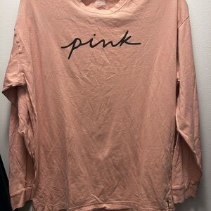 Pink Victoria's Secret Long Sleeve Shirt Sz M